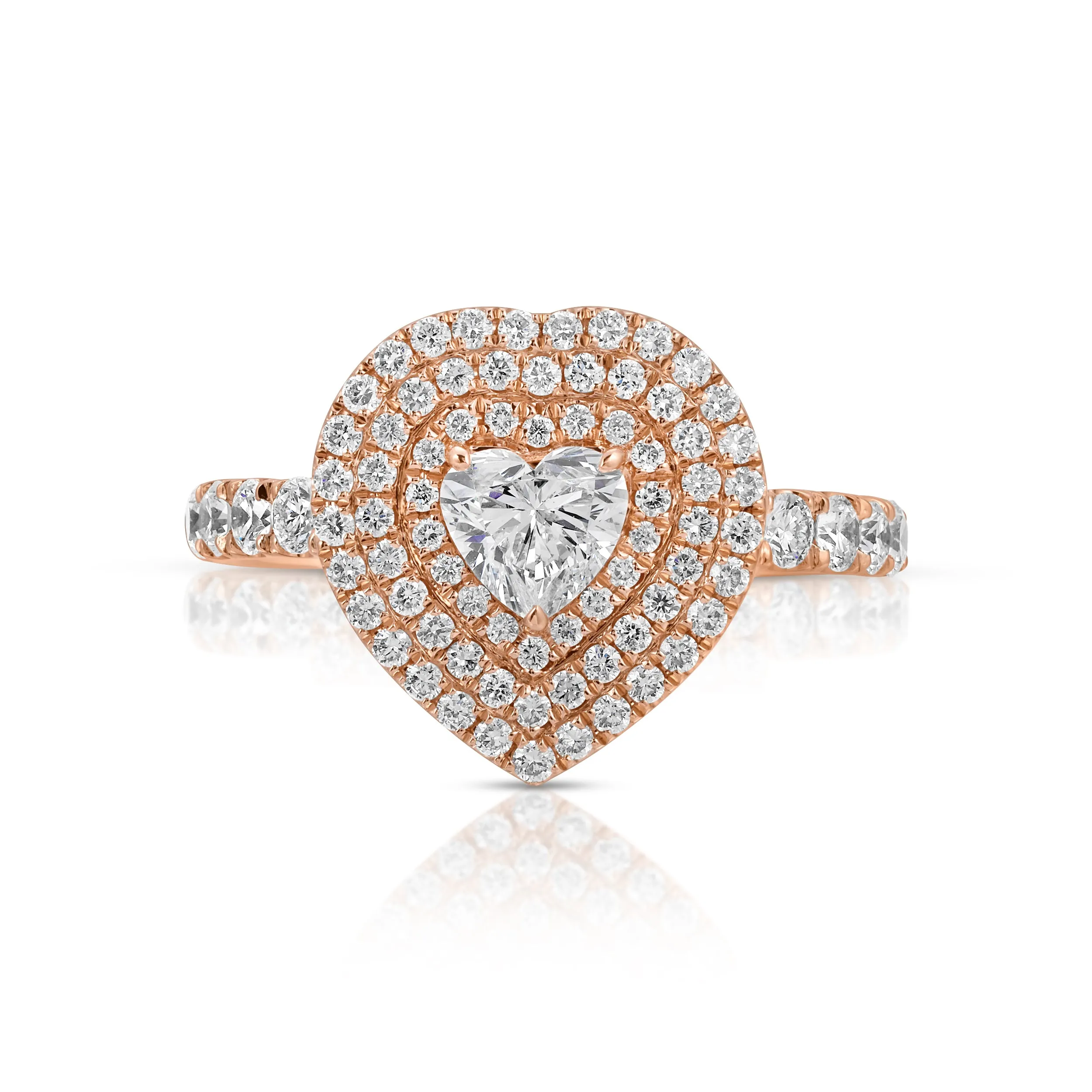 HEART SHAPED DIAMOND LOULOU LOCKET RING Anita Ko