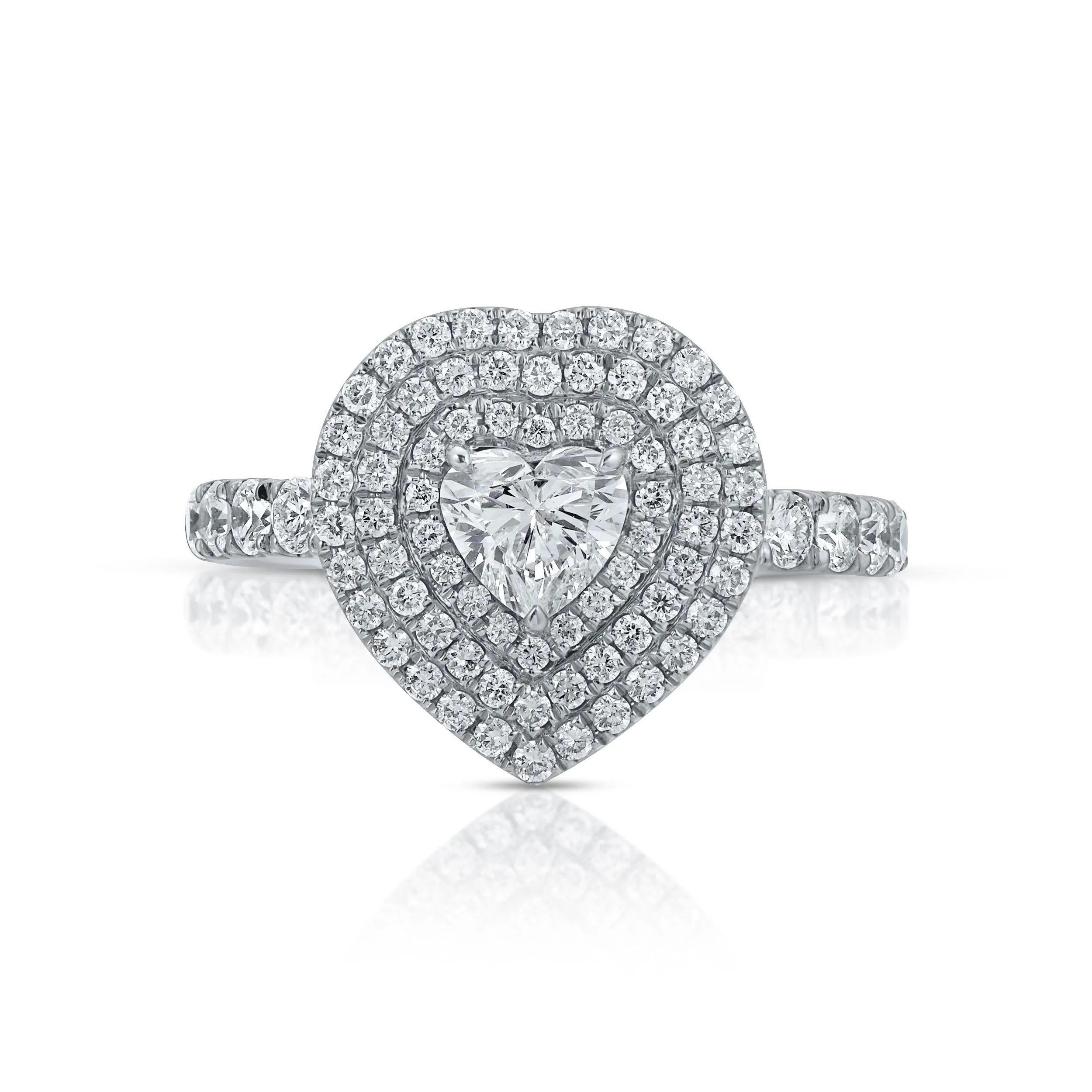 HEART SHAPED DIAMOND LOULOU LOCKET RING Anita Ko
