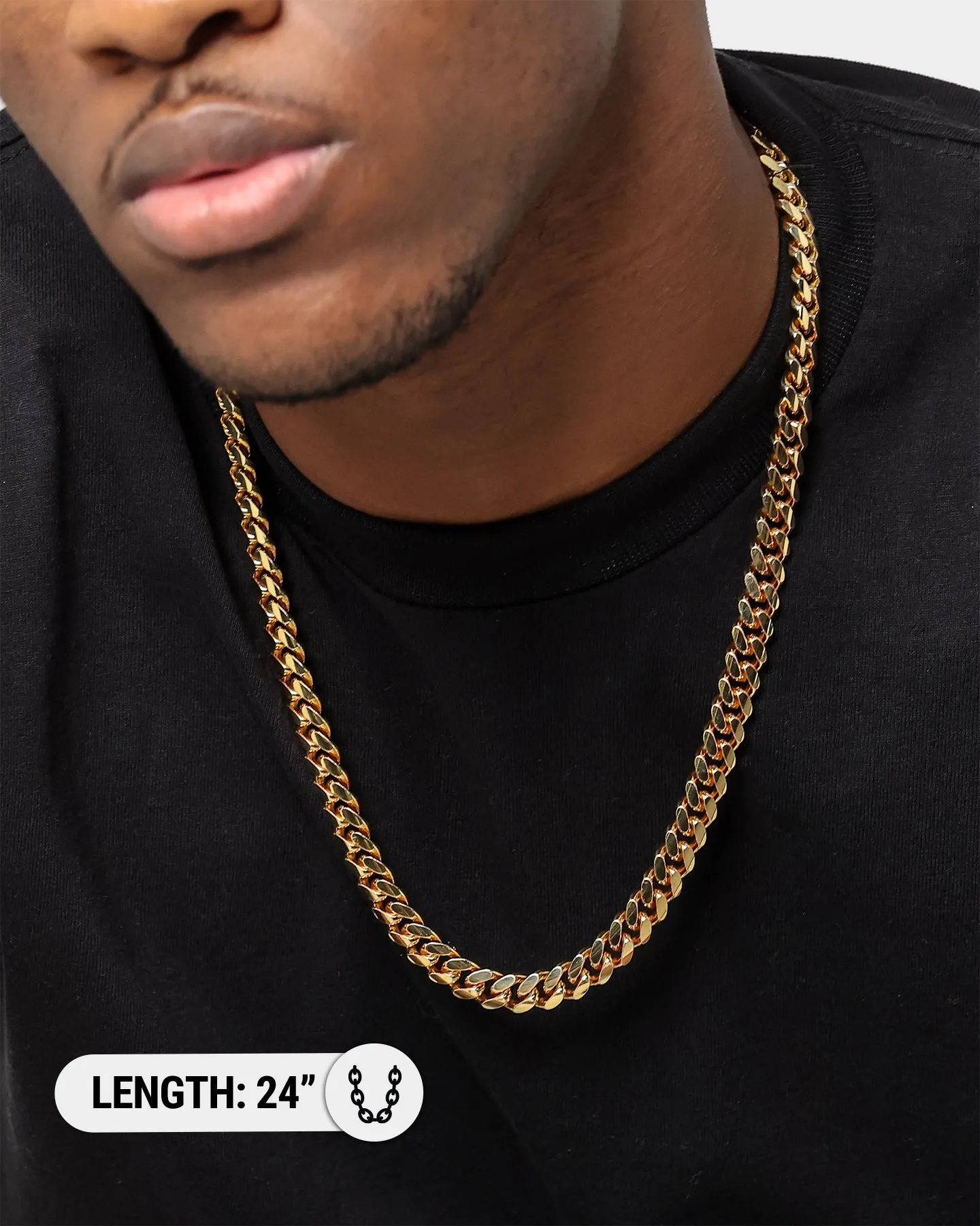 House Of Auric Cuban Link 10mm 24" Chain 18K Gold Vermeil