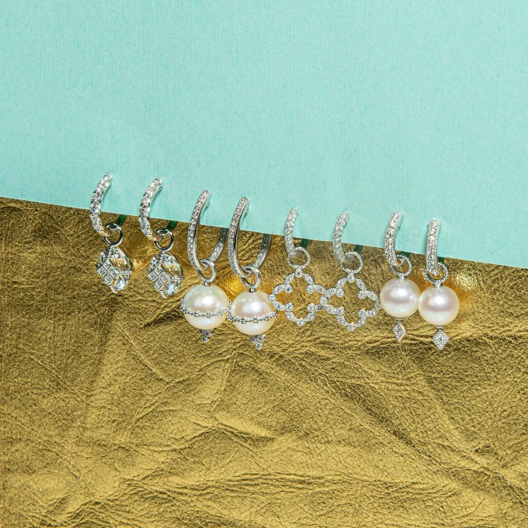 Jude Frances Diamond Huggie Hoop Earrings Croghans