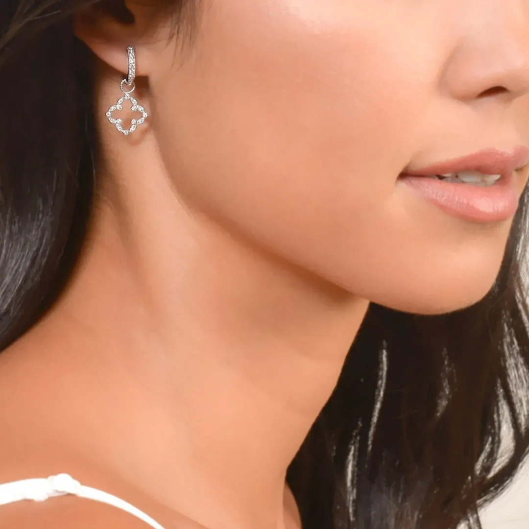 Jude Frances Diamond Huggie Hoop Earrings Croghans