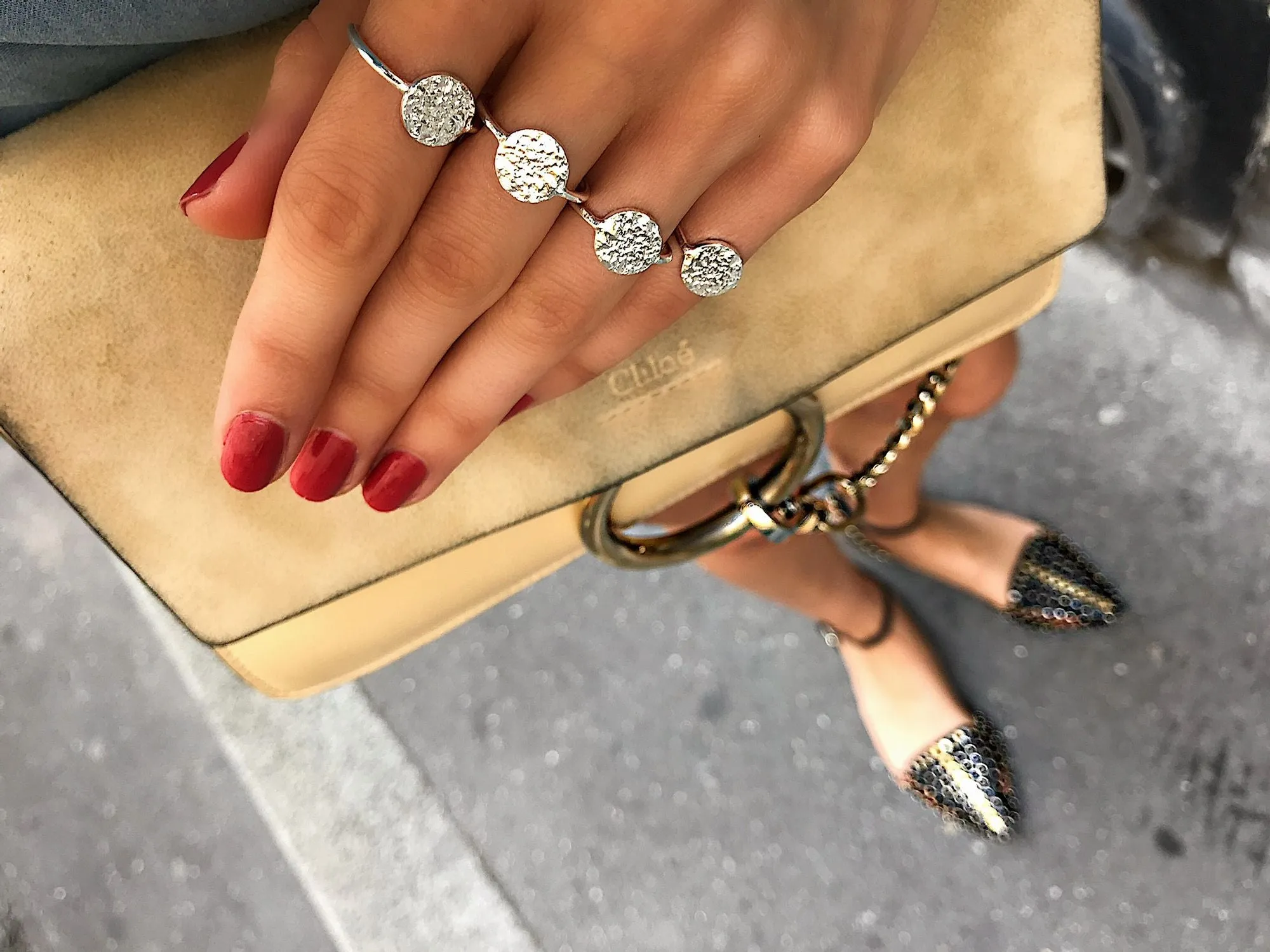 Lucky Coin Gold Plated Ring