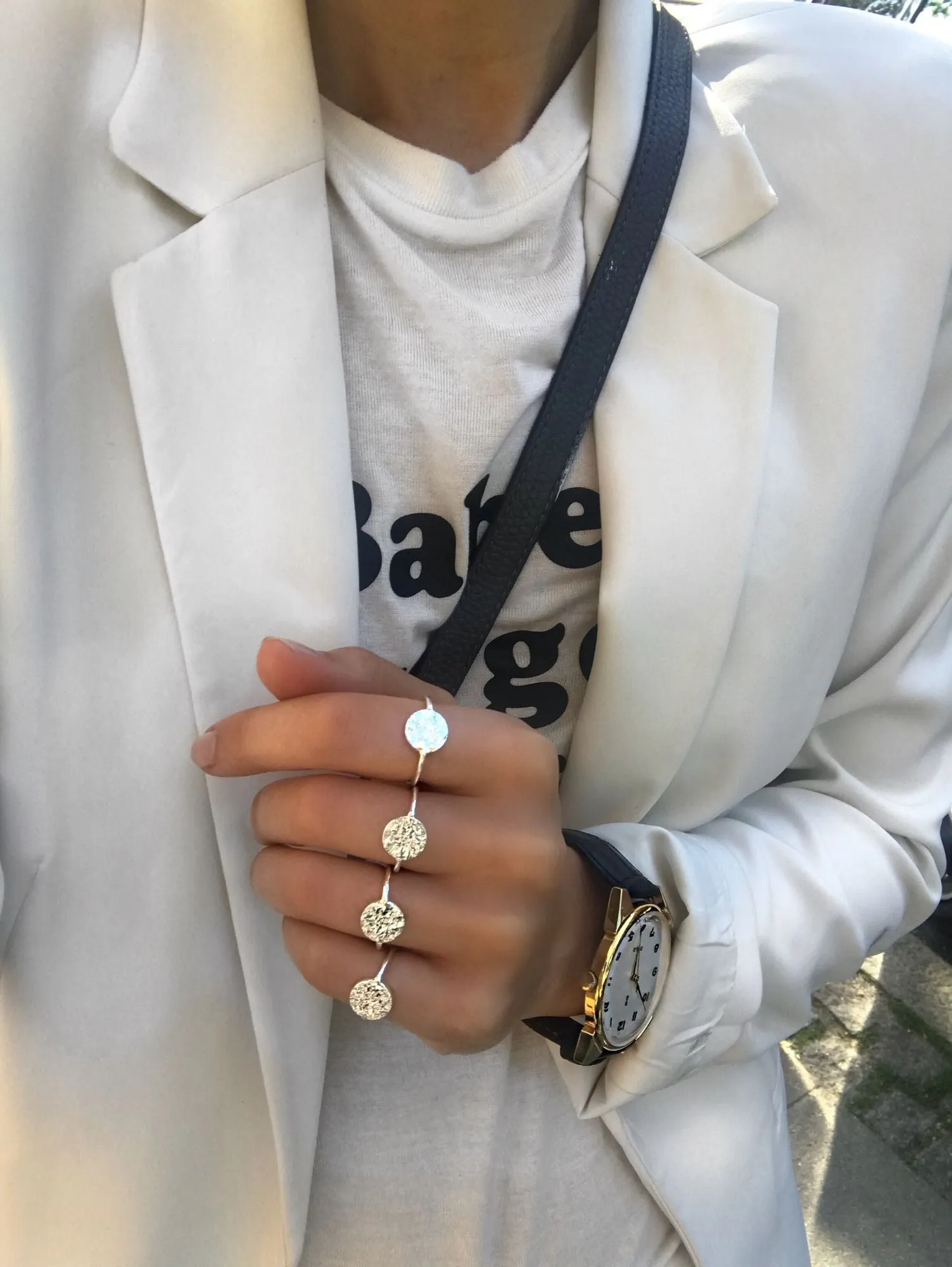 Lucky Coin Gold Plated Ring