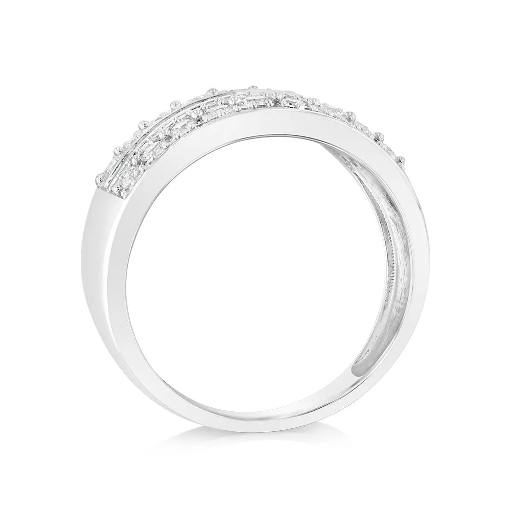 Luminesce Lab Grown 1 Carat Diamond Cluster Ring in Sterling Silver Shiels