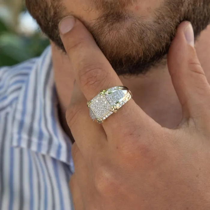 Luminesce Lab Grown 1 Carat Diamond Gents Ring in 9ct Yellow Gold Shiels