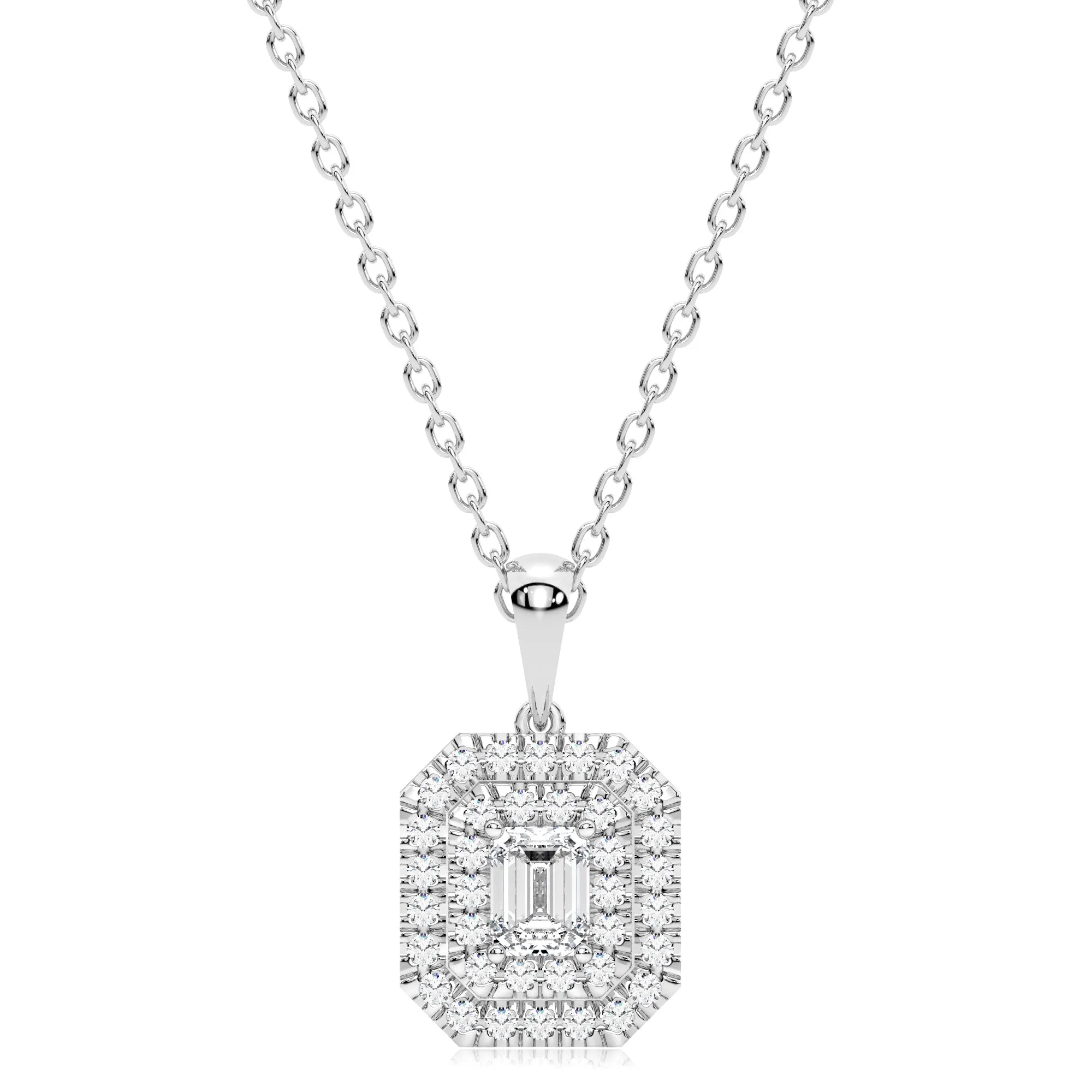 Luminesce Lab Grown 1/2 Carat Diamond Pendant in 9ct White Gold Shiels