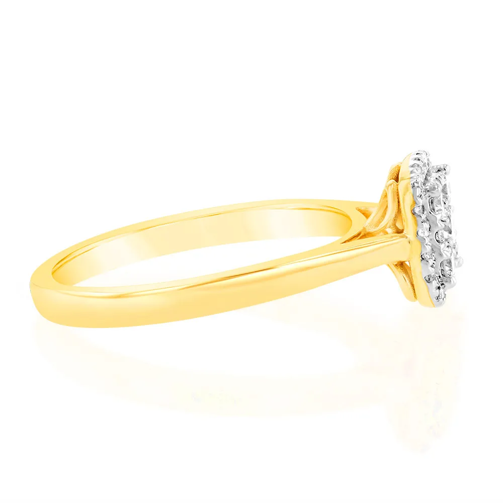 Luminesce Lab Grown 1/3 Carat Diamond Ring in 9ct Yellow Gold Shiels