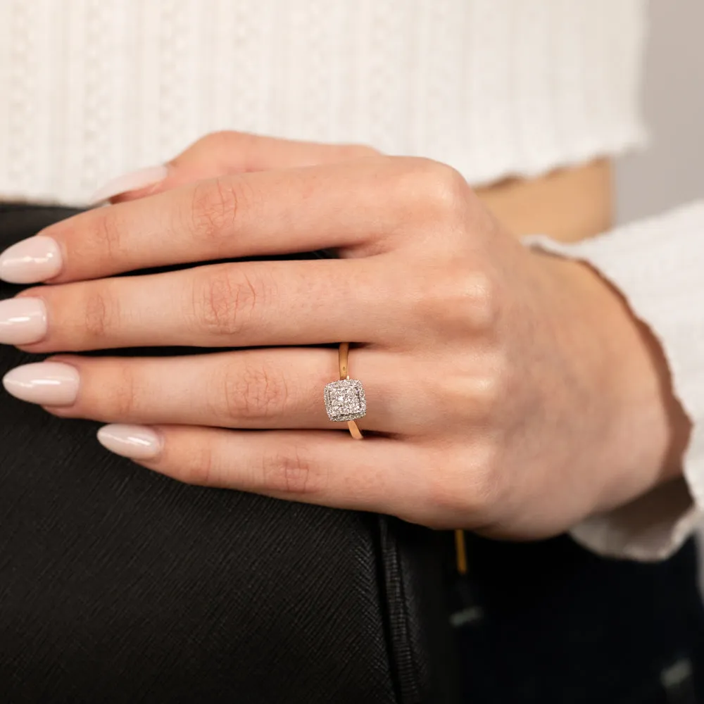 Luminesce Lab Grown 1/3 Carat Diamond Ring in 9ct Yellow Gold Shiels