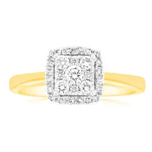 Luminesce Lab Grown 1/3 Carat Diamond Ring in 9ct Yellow Gold Shiels
