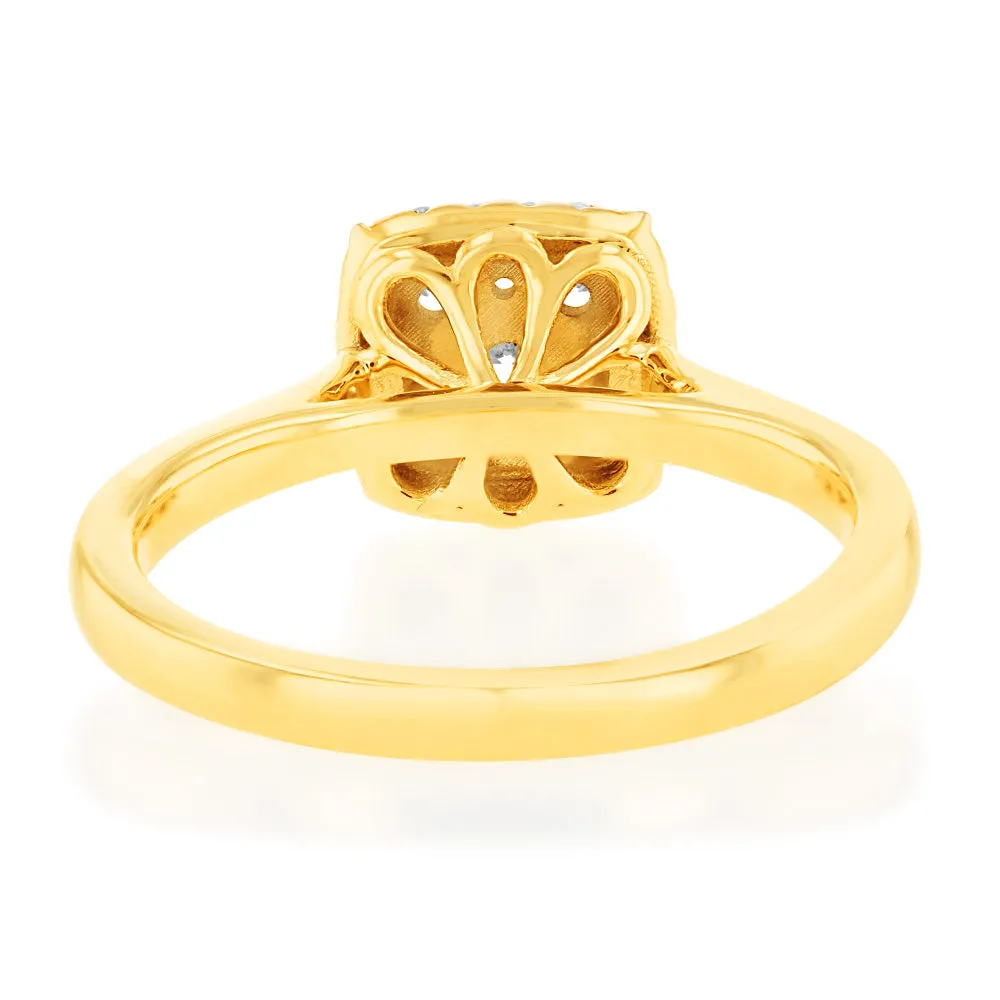 Luminesce Lab Grown 1/3 Carat Diamond Ring in 9ct Yellow Gold Shiels