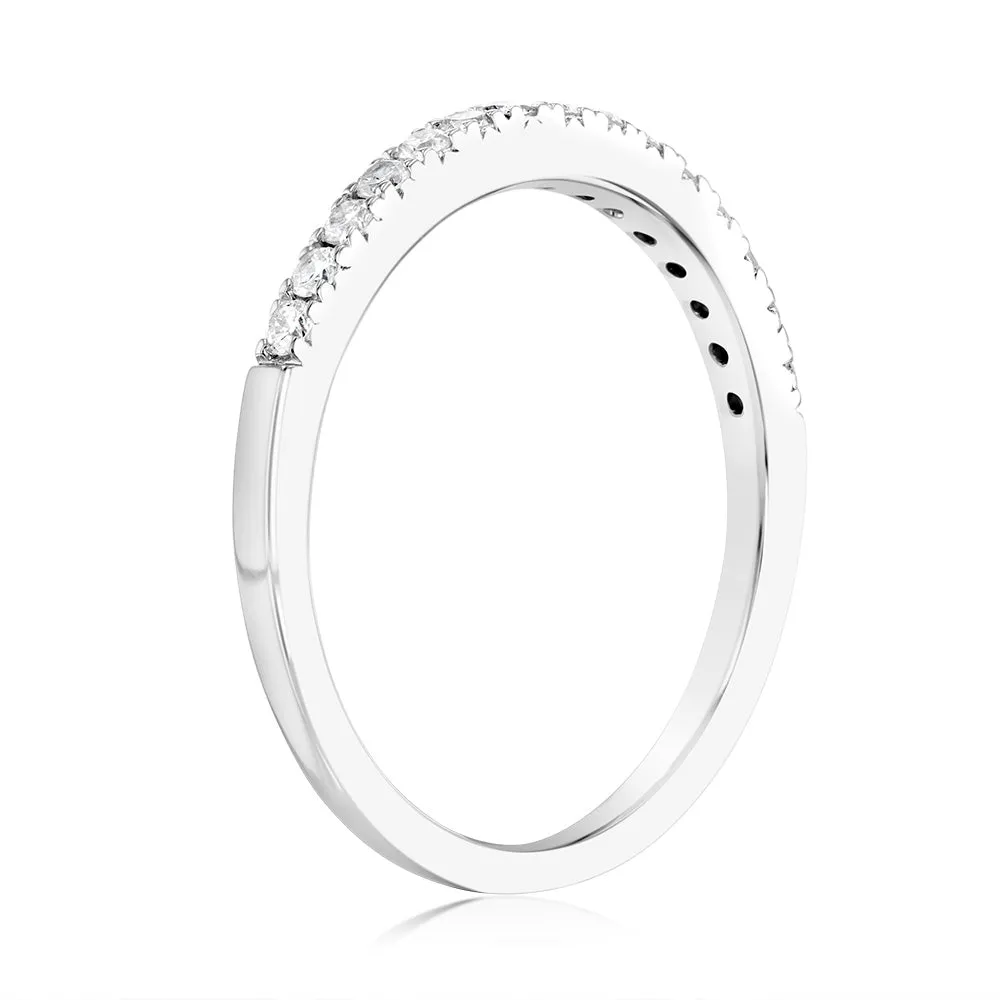 Luminesce Lab Grown 1/4 Carat Diamond Eternity Ring in Sterling Silver Shiels