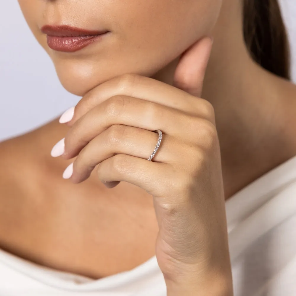 Luminesce Lab Grown 1/4 Carat Diamond Eternity Ring in Sterling Silver Shiels