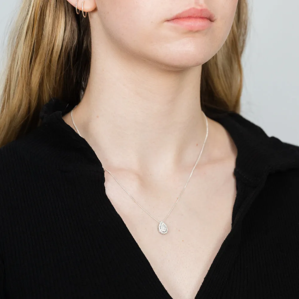 Luminesce Lab Grown 1/4 Carat Diamond in Sterling Silver Pendant on Chain Shiels
