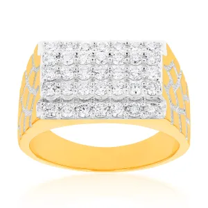 Luminesce Lab Grown 1.50 Carat Diamond Gents Ring in 9ct Yellow Gold Shiels
