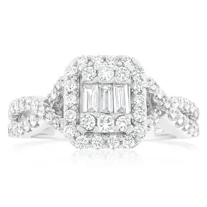 Luminesce Lab Grown 18ct White Gold 1 Carat Diamond Engagement Ring Shiels