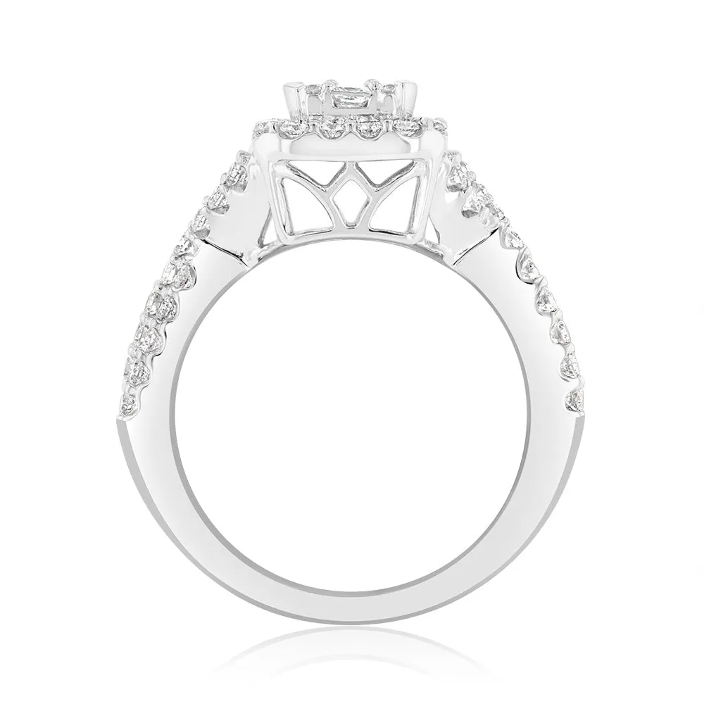 Luminesce Lab Grown 18ct White Gold 1 Carat Diamond Engagement Ring Shiels