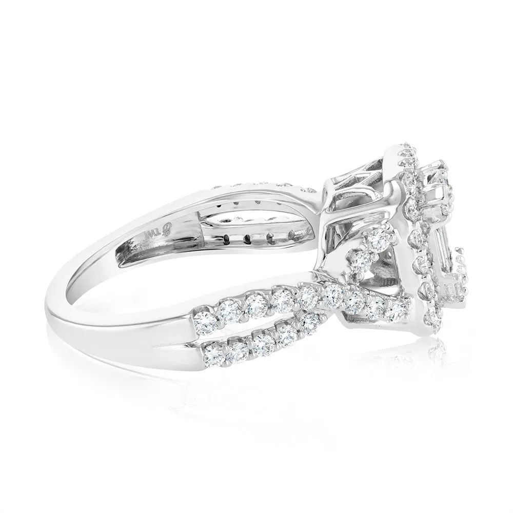Luminesce Lab Grown 18ct White Gold 1 Carat Diamond Engagement Ring Shiels