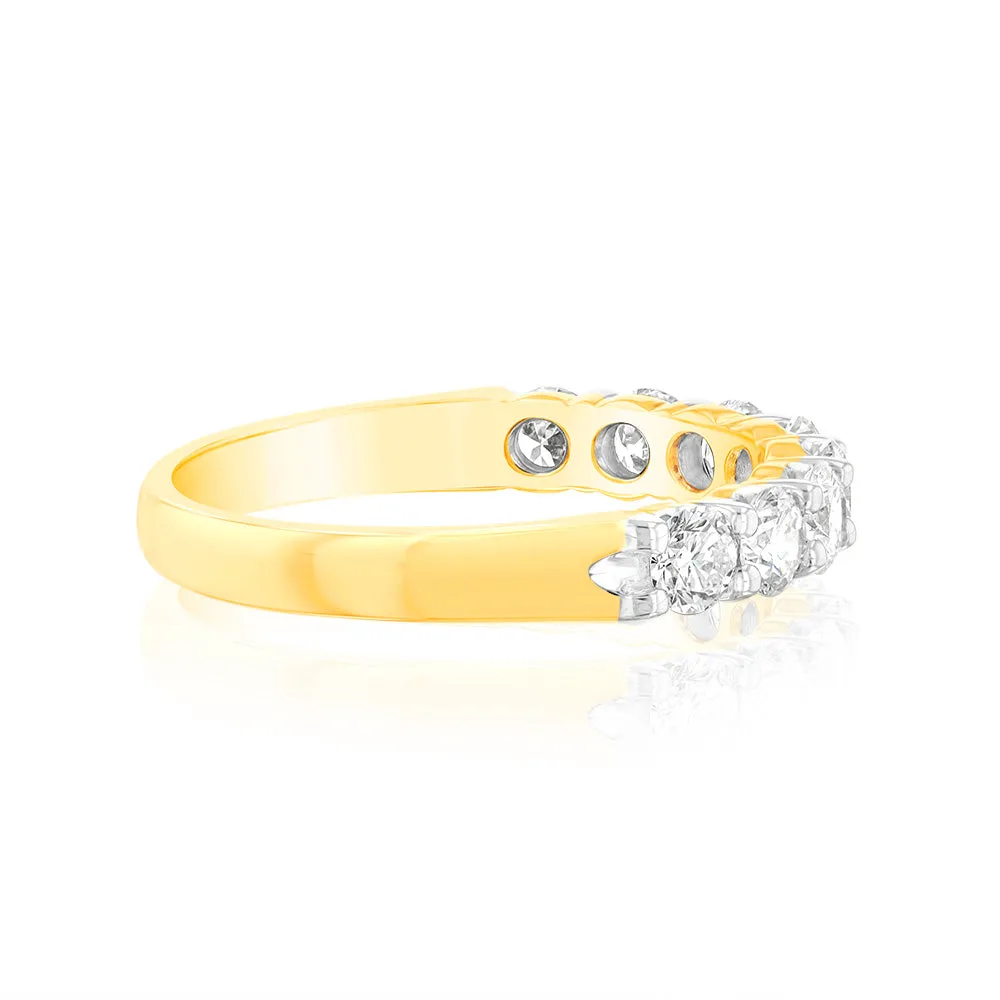 Luminesce Lab Grown 18ct Yellow Gold 1 Carat Diamond Eternity Ring Shiels