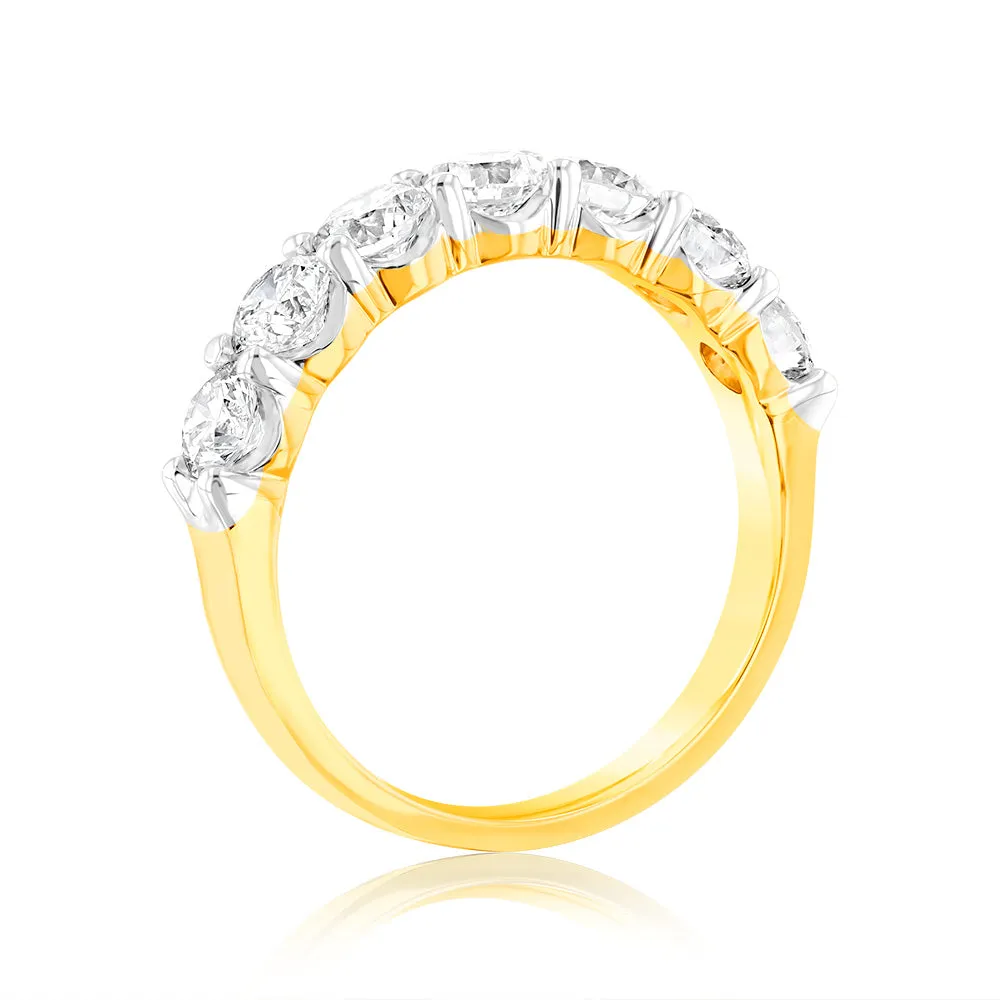 Luminesce Lab Grown 18ct Yellow Gold 1.50 Carat Diamond Eternity Ring Shiels