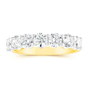 Luminesce Lab Grown 18ct Yellow Gold 1.50 Carat Diamond Eternity Ring Shiels
