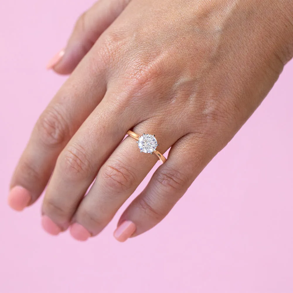 Luminesce Lab Grown 2 Carat Certified Diamond Solitaire Engagement Ring in 18ct Yellow Gold Shiels