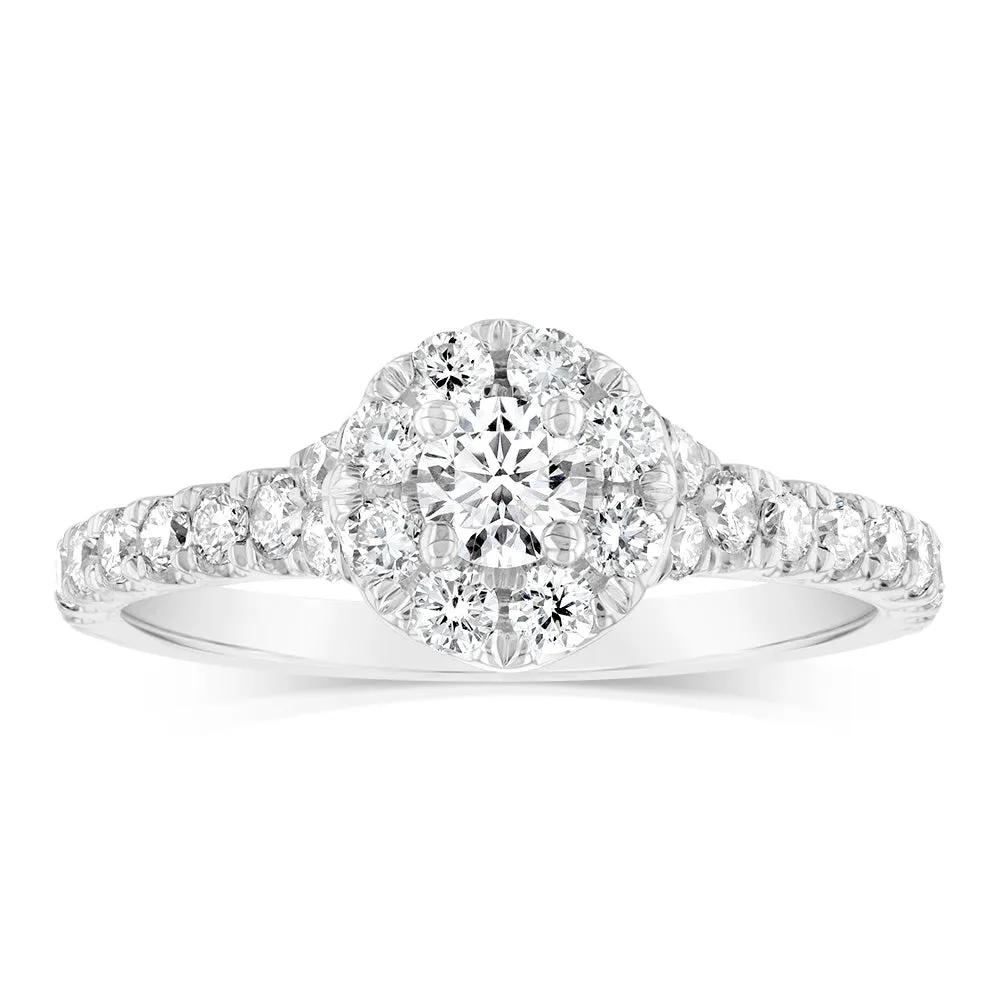 Luminesce Lab Grown 9ct White Gold 3/4 Carat Diamond Ring Shiels