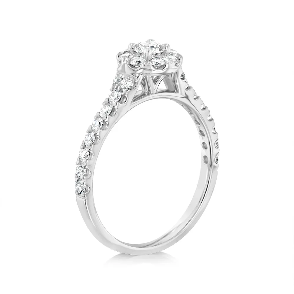 Luminesce Lab Grown 9ct White Gold 3/4 Carat Diamond Ring Shiels