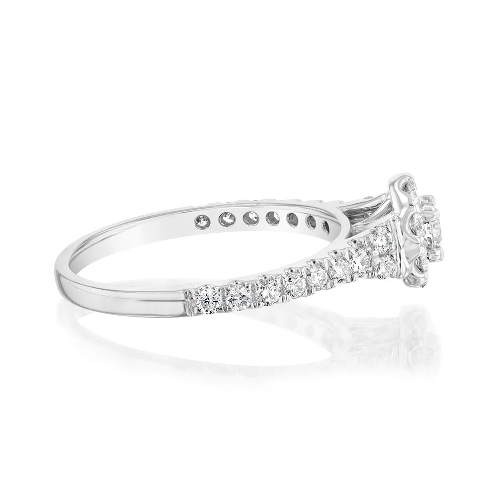 Luminesce Lab Grown 9ct White Gold 3/4 Carat Diamond Ring Shiels