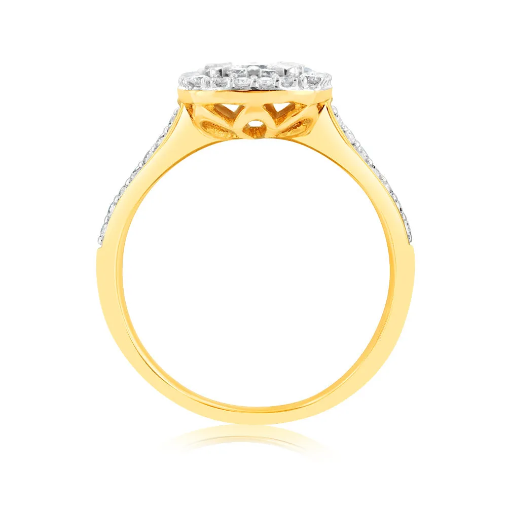 Luminesce Lab Grown 9ct Yellow Gold 1/2 Carat Diamond Ring Shiels