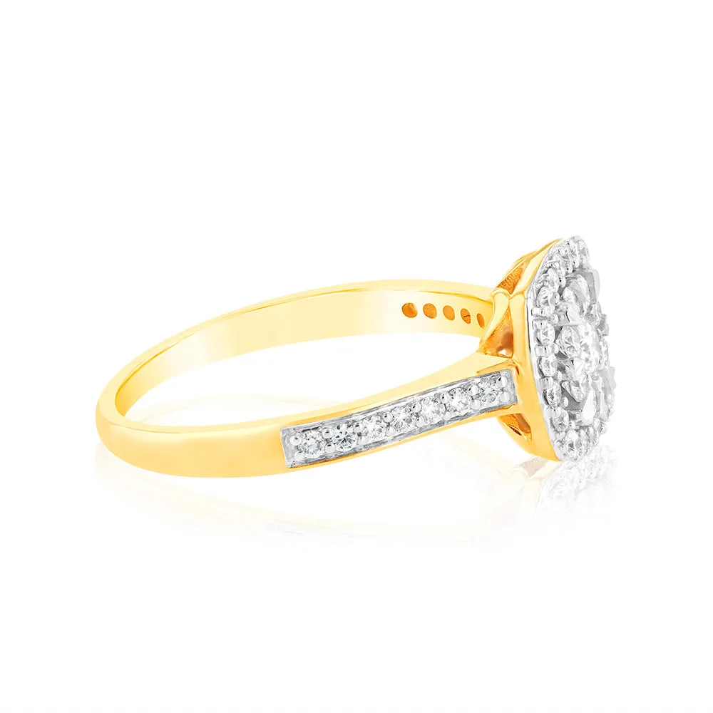 Luminesce Lab Grown 9ct Yellow Gold 1/2 Carat Diamond Ring Shiels