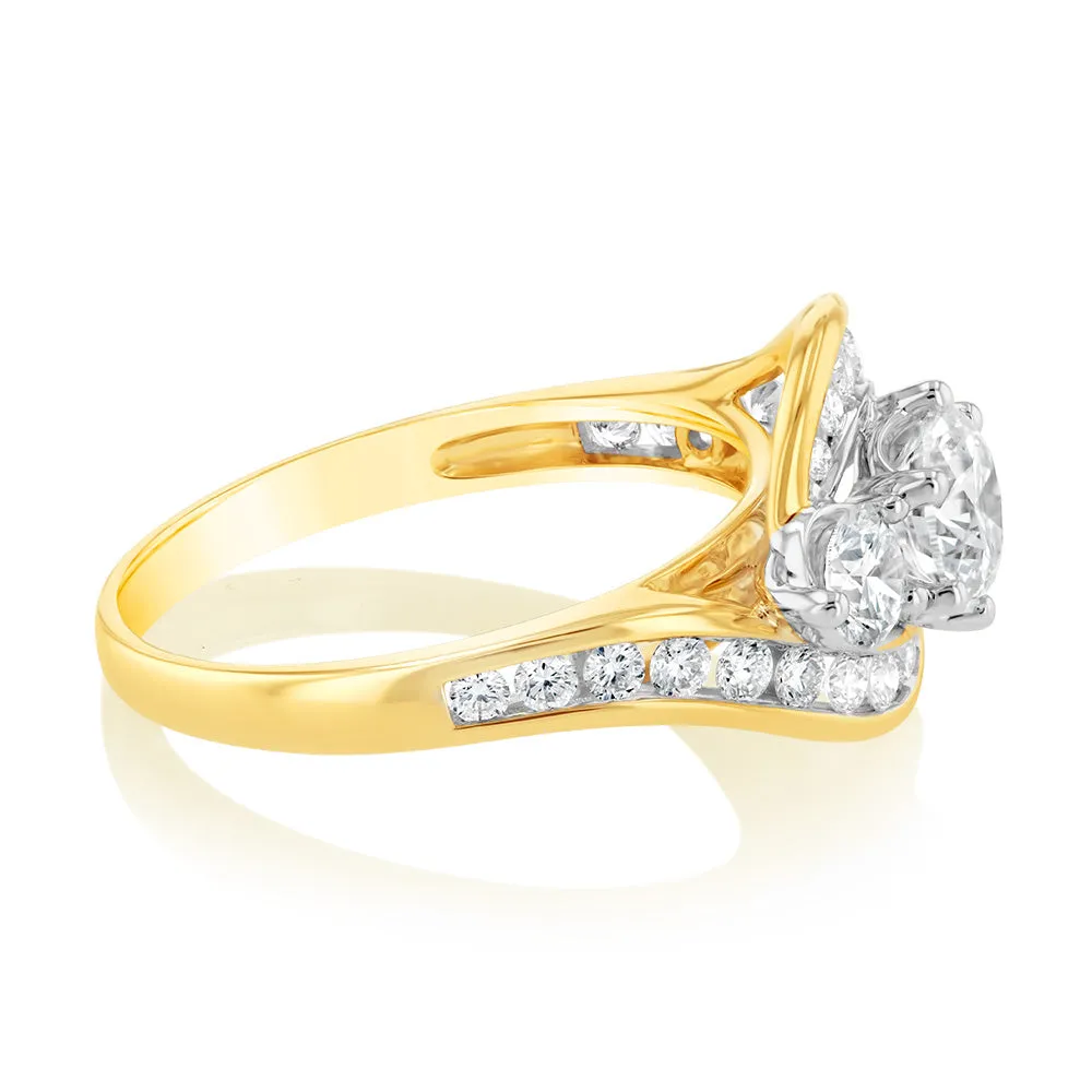 Luminesce Lab Grown 9ct Yellow Gold 1.5 Carat Diamond Ring Shiels