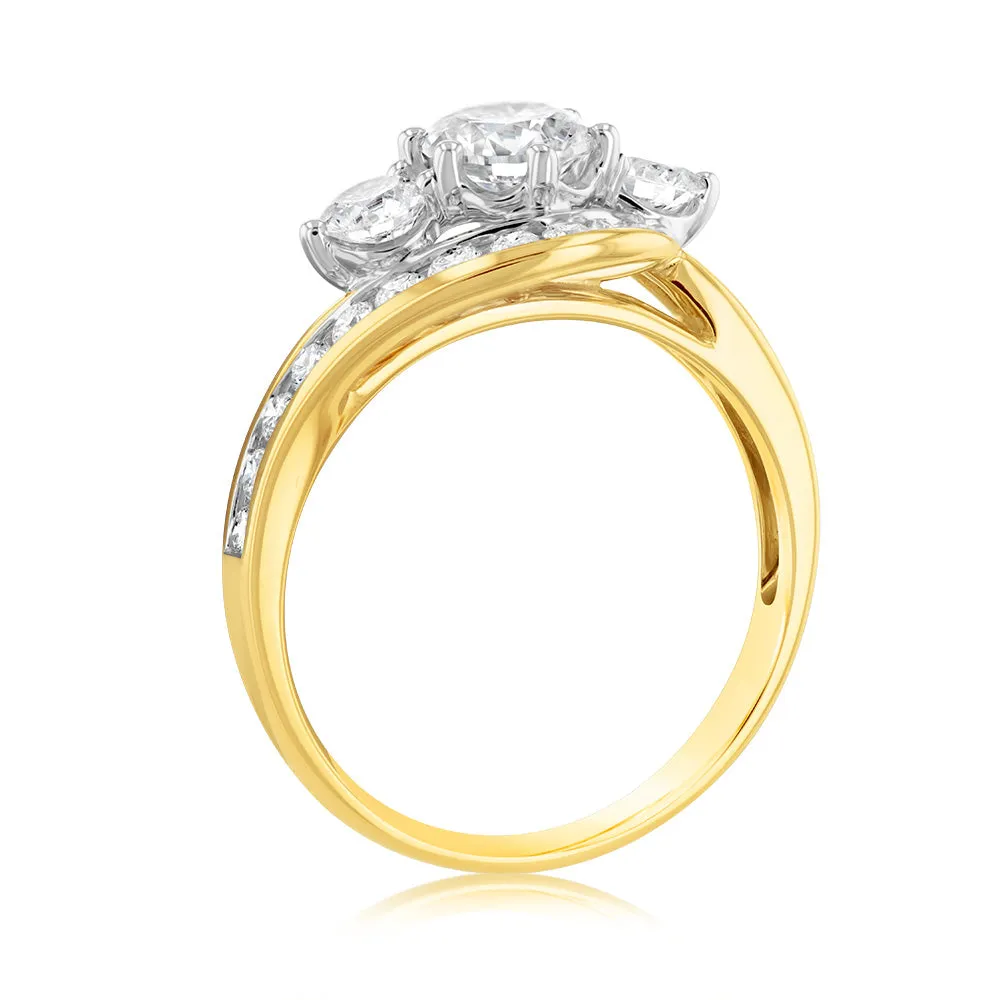 Luminesce Lab Grown 9ct Yellow Gold 1.5 Carat Diamond Ring Shiels