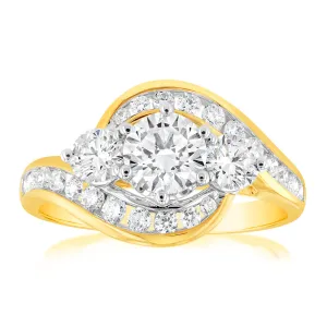 Luminesce Lab Grown 9ct Yellow Gold 1.5 Carat Diamond Ring Shiels
