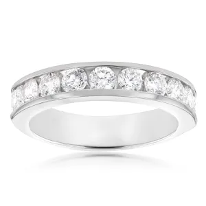 Luminesce Lab Grown Diamond 1 Carat Eternity Ring in 9ct White Gold Shiels