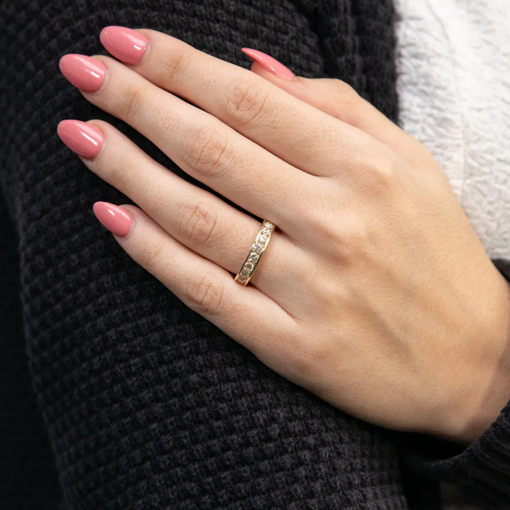 Luminesce Lab Grown Diamond 1 Carat Eternity Ring in 9ct Yellow Gold Shiels