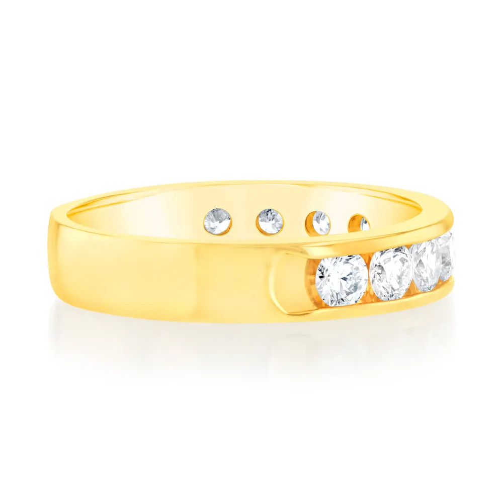 Luminesce Lab Grown Diamond 1 Carat Eternity Ring in 9ct Yellow Gold Shiels