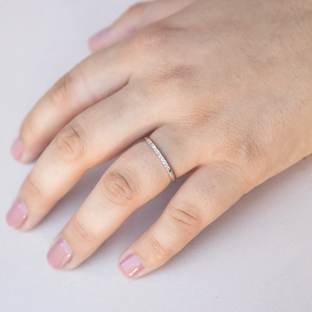 Luminesce Lab Grown Diamond 10-14pt Eternity Ring in 9ct White Gold Shiels