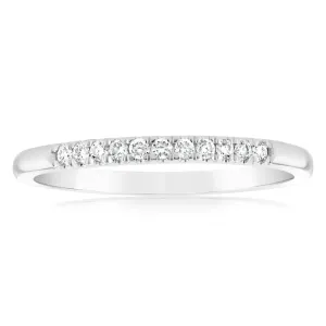 Luminesce Lab Grown Diamond 10-14pt Eternity Ring in 9ct White Gold Shiels