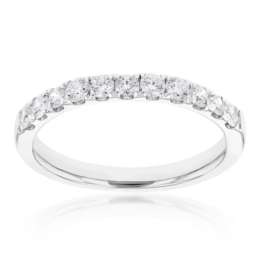 Luminesce Lab Grown Diamond 1/2 Carat Eternity Ring in 9ct White Gold Shiels