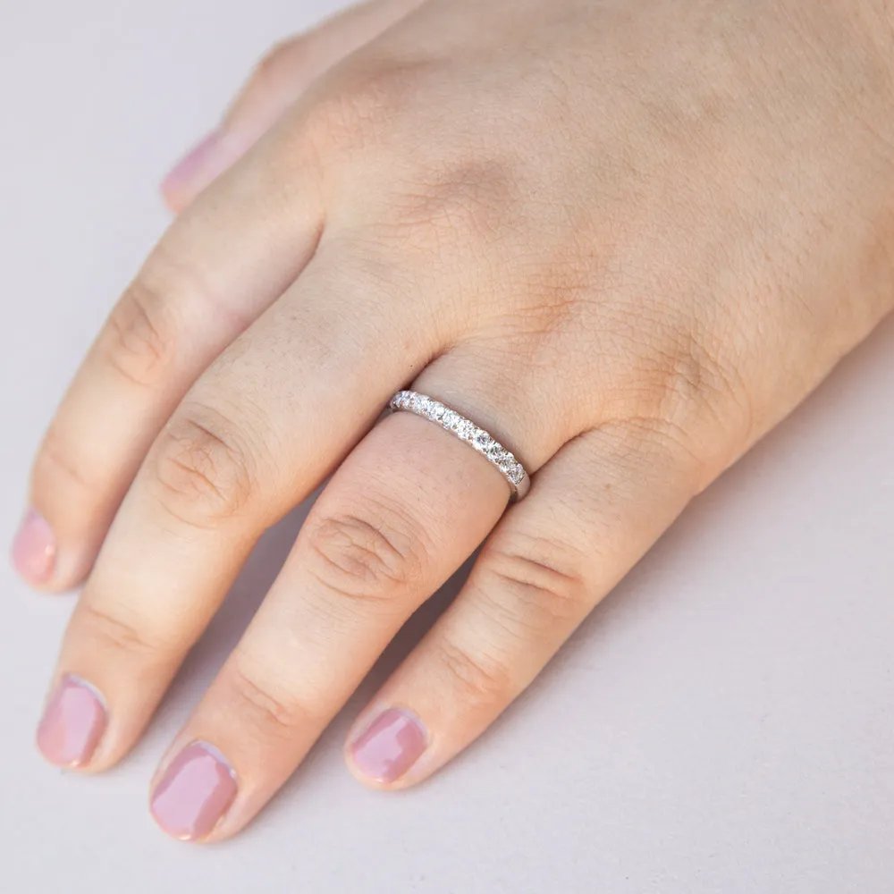 Luminesce Lab Grown Diamond 1/2 Carat Eternity Ring in 9ct White Gold Shiels
