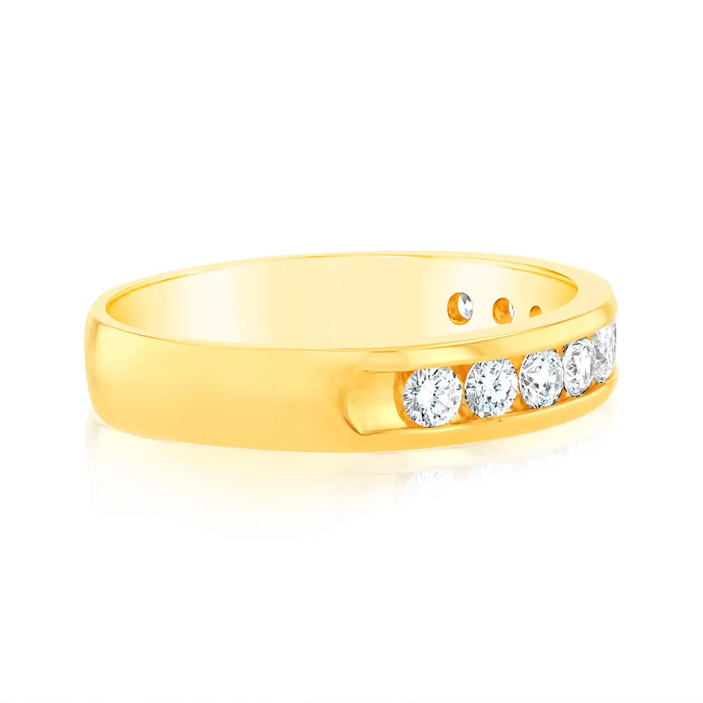 Luminesce Lab Grown Diamond 1/2 Carat Eternity Ring in 9ct Yellow Gold Shiels