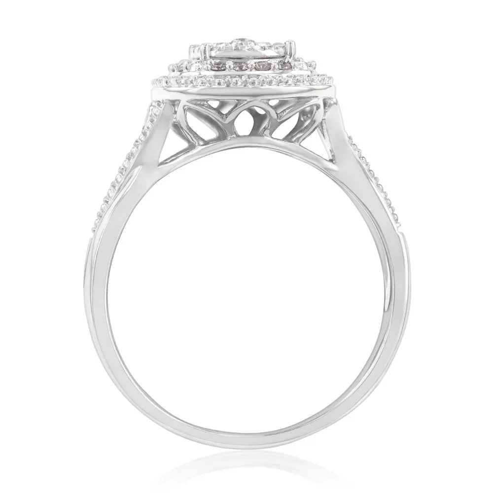 Luminesce Lab Grown Diamond 1/4 Carat Dress Ring in Sterling Silver Shiels