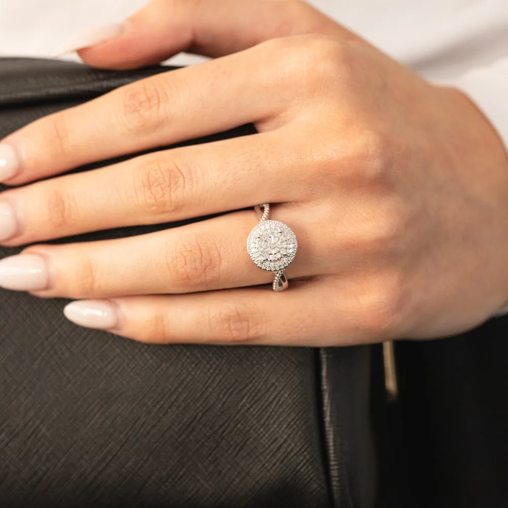 Luminesce Lab Grown Diamond 1/4 Carat Dress Ring in Sterling Silver Shiels