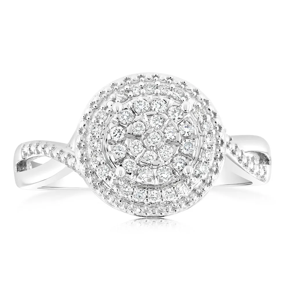 Luminesce Lab Grown Diamond 1/4 Carat Dress Ring in Sterling Silver Shiels
