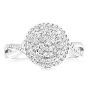 Luminesce Lab Grown Diamond 1/4 Carat Dress Ring in Sterling Silver Shiels