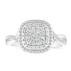 Luminesce Lab Grown Diamond 1/4 Carat Dress Ring in Sterling Silver Shiels