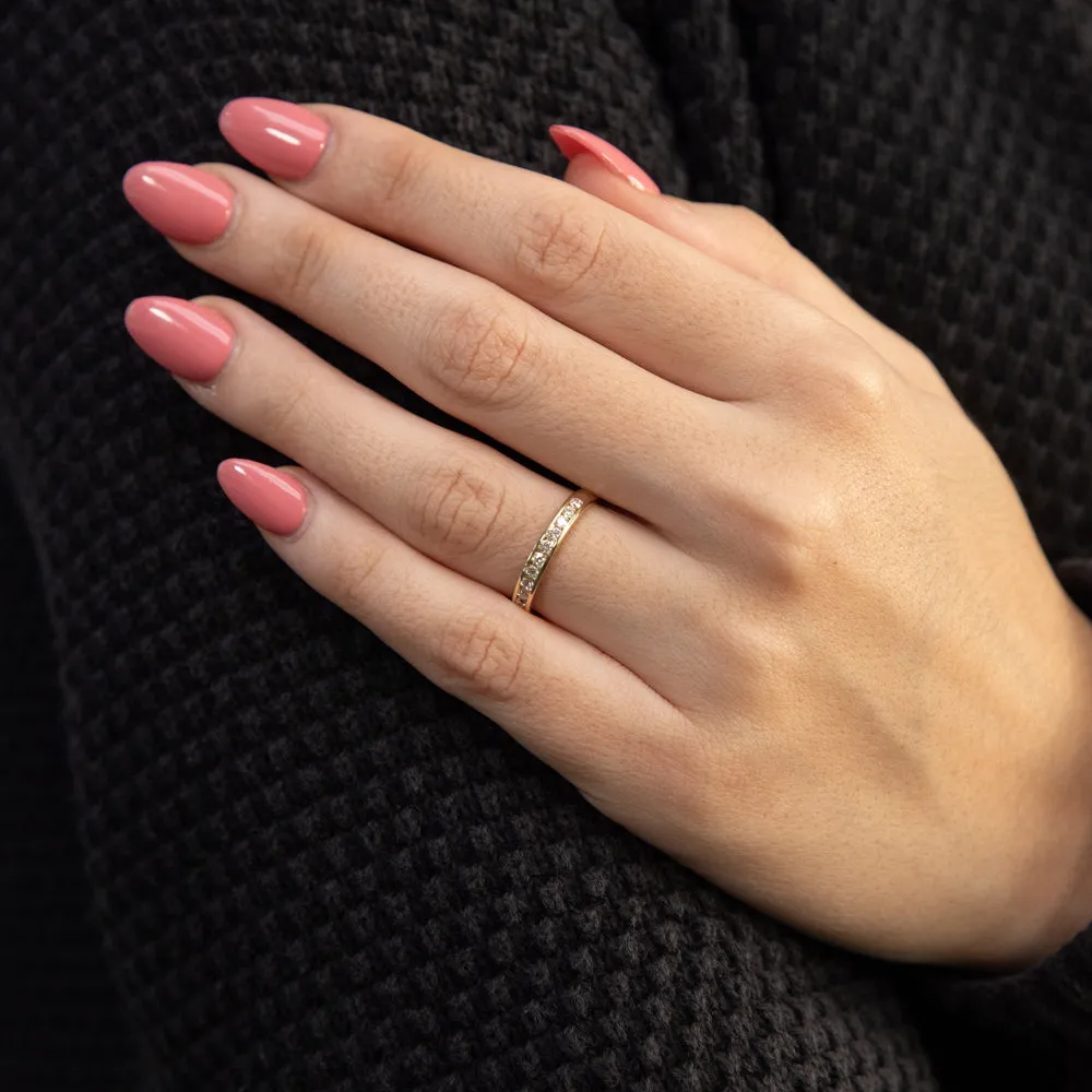 Luminesce Lab Grown Diamond 1/4 Carat Eternity Ring in 9ct Yellow Gold Shiels