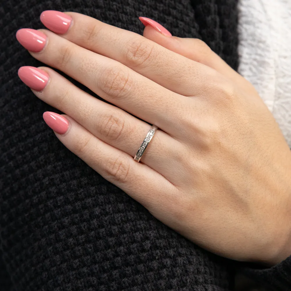Luminesce Lab Grown Diamond 1/5 Carat Eternity Ring in 9ct White Gold Shiels