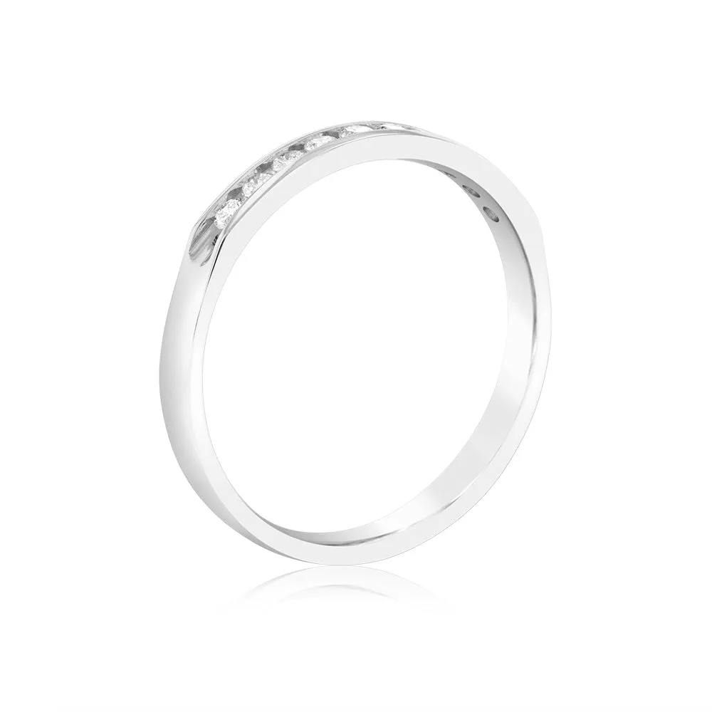 Luminesce Lab Grown Diamond 1/5 Carat Eternity Ring in 9ct White Gold Shiels