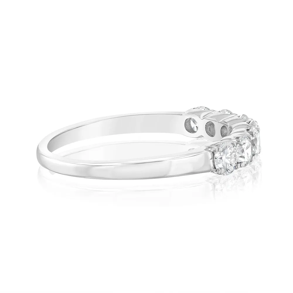 Luminesce Lab Grown Platinum 0.70 Carat Diamond Eternity Ring Shiels